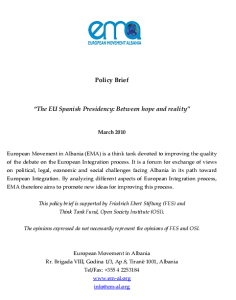 Phot-Policy Brief-EU SPanish Presidency- 2010